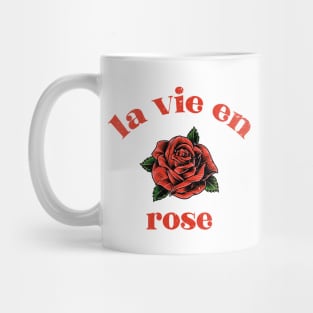 La vie en rose typography Mug